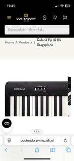 Roland FP-10 BK Digitale Stagepiano, Muziek en Instrumenten, Ophalen, Zwart, Digitaal, Zo goed als nieuw