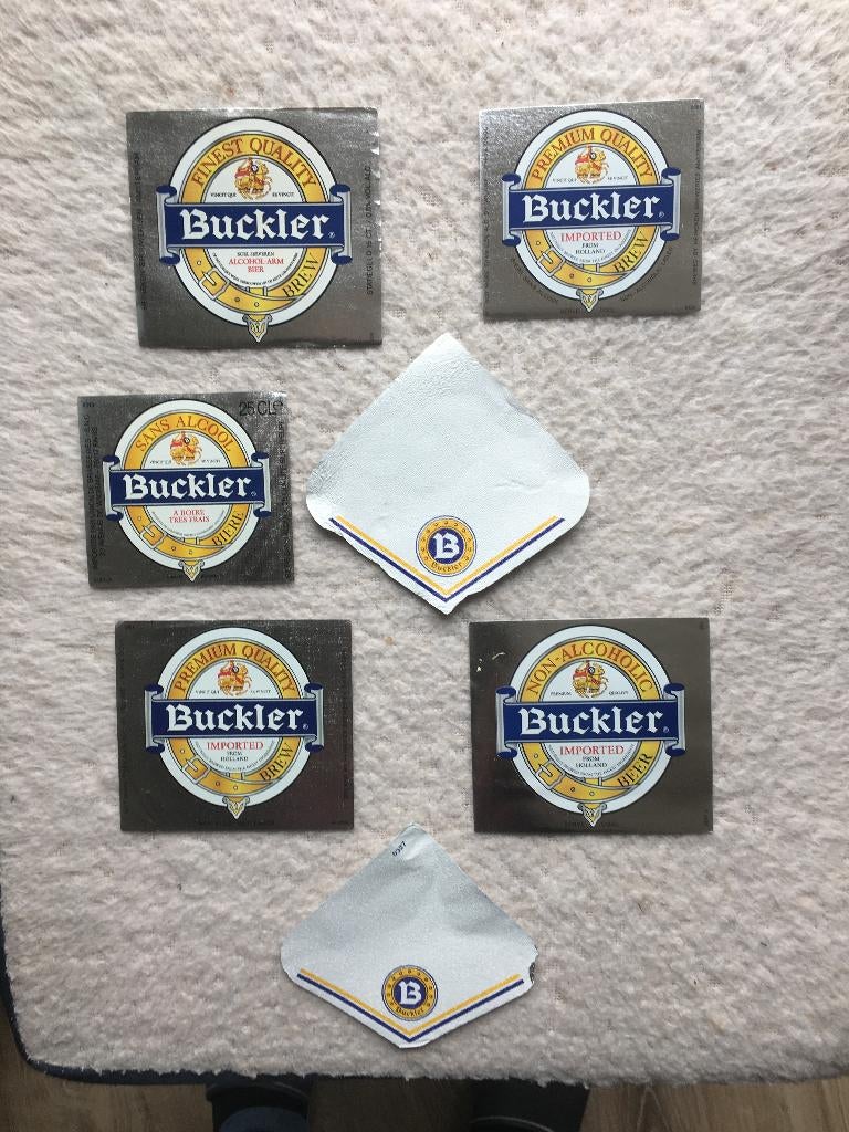 bier etiket Heineken Buckler van vroeger, Verzenden, Nieuw, Overige typen, Heineken