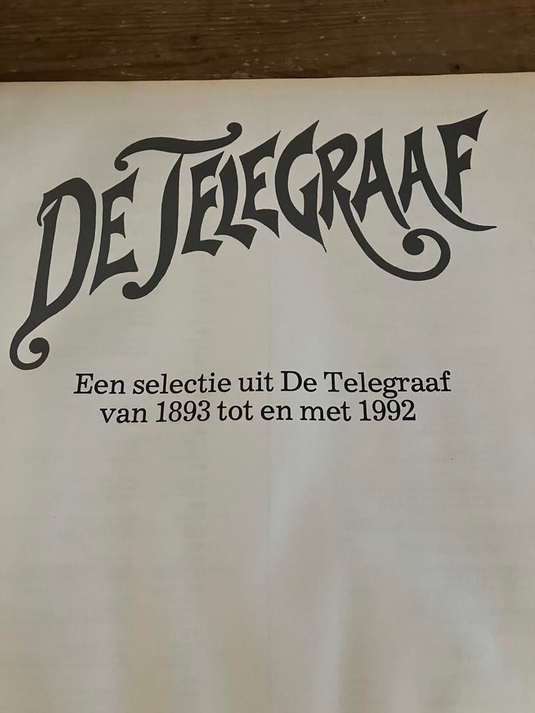 Dagblad De Telegraaf, Verzamelen, Ophalen, Voor 1920, Krant