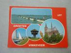 Vinkeveen, kerk/bootjes 1985, Verzamelen, Ansichtkaarten | Nederland, Verzenden, 1980 tot heden, Gelopen, Noord-Brabant