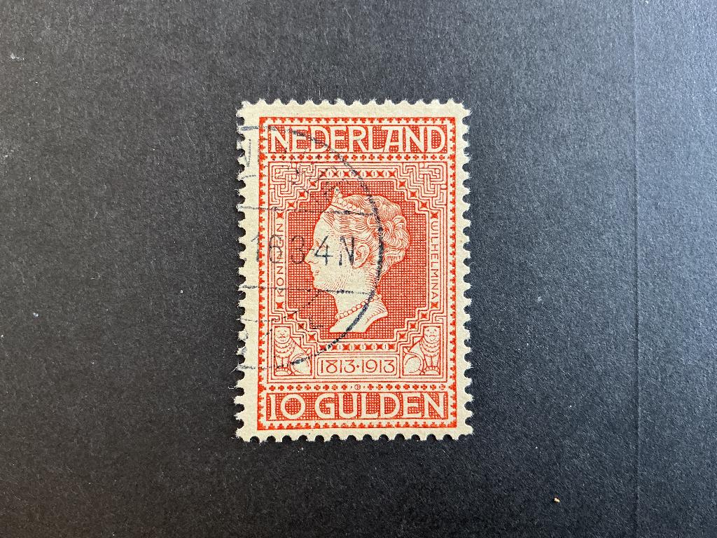10 gulden nr.101, Postzegels en Munten, Postzegels | Nederland, Verzenden, T/m 1940, Gestempeld