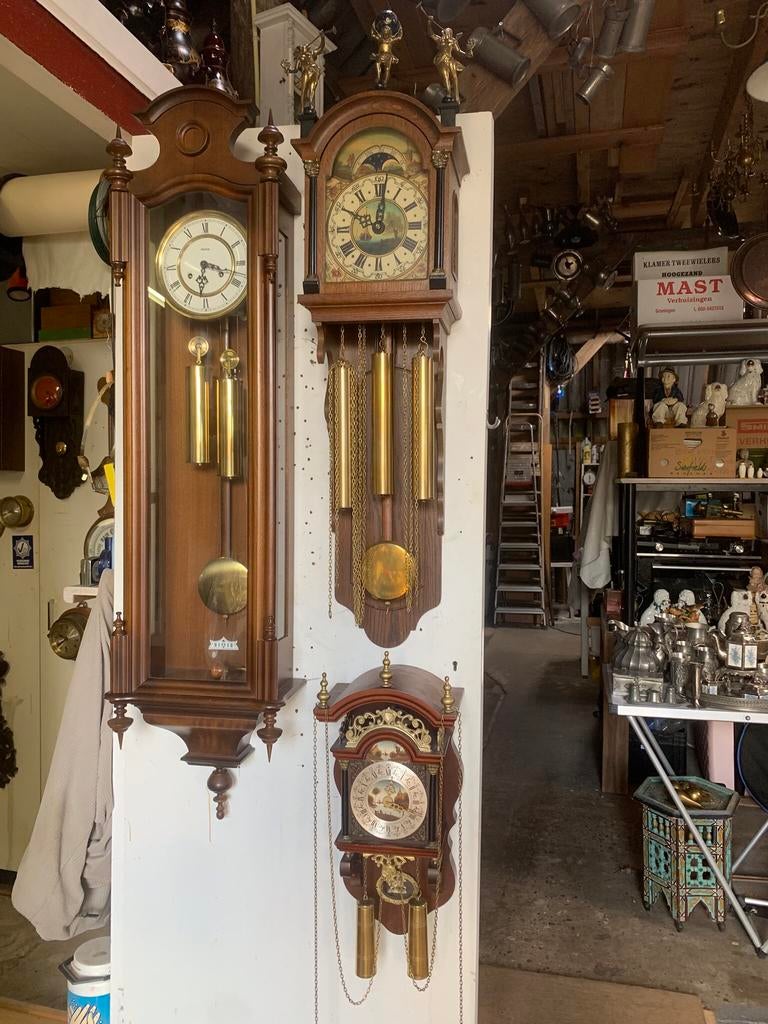 Diverse klokken waaronder diverse Westminster klokken, Antiek en Kunst, Antiek | Klokken, Ophalen