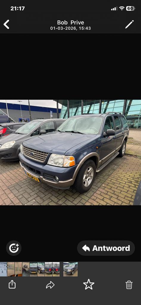 Ford Explorer 2003 Blauw, Auto's, Ford, Particulier, Explorer, Stationwagon, Geïmporteerd, Blauw, Ophalen of Verzenden