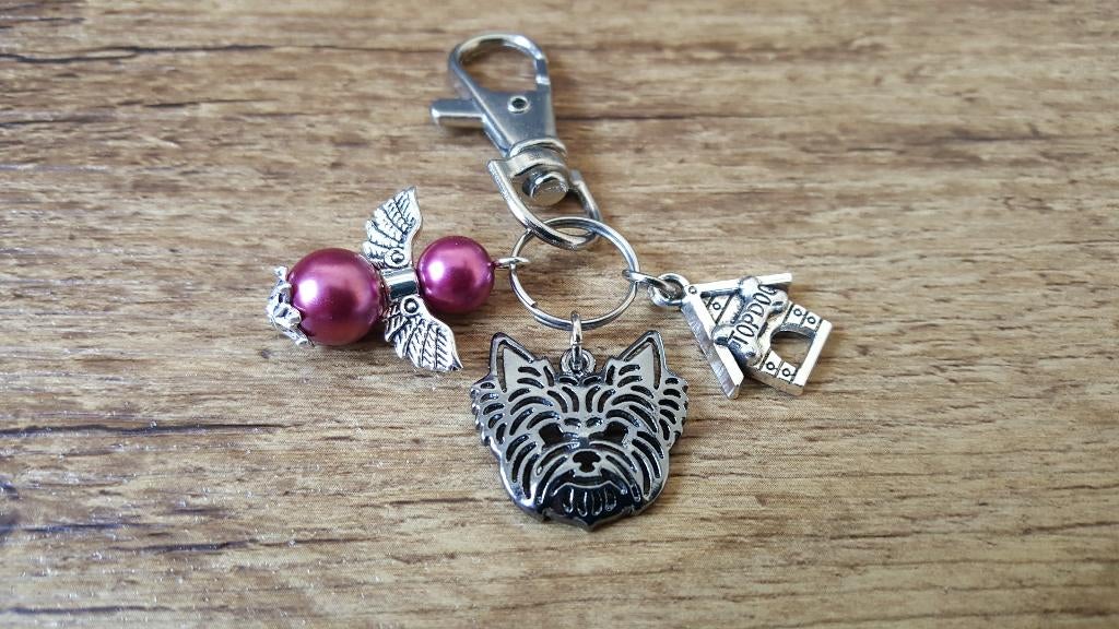 Tas/Sleutelhanger Yorkshire terriër Yorkie A beschermengel, Verzenden, Nieuw, Overige kleuren, Handtas