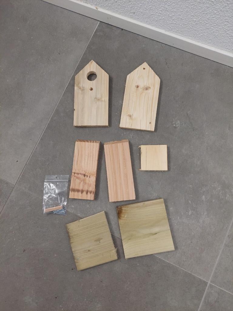 vogelhuisjes bouwpakket, Ophalen of Verzenden, Nieuw, Knutselwerk