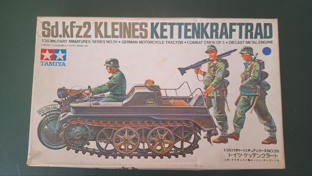 Tamiya Sd.kfz2 Kleines kettenkraftrad 1:35, Ophalen of Verzenden, Nieuw, 1:35 tot 1:50