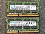 2x DDR3L RAM Samsung 8GB 2Rx8 PC3L-12800S, Computers en Software, RAM geheugen, Ophalen, DDR3, Laptop, 16 GB