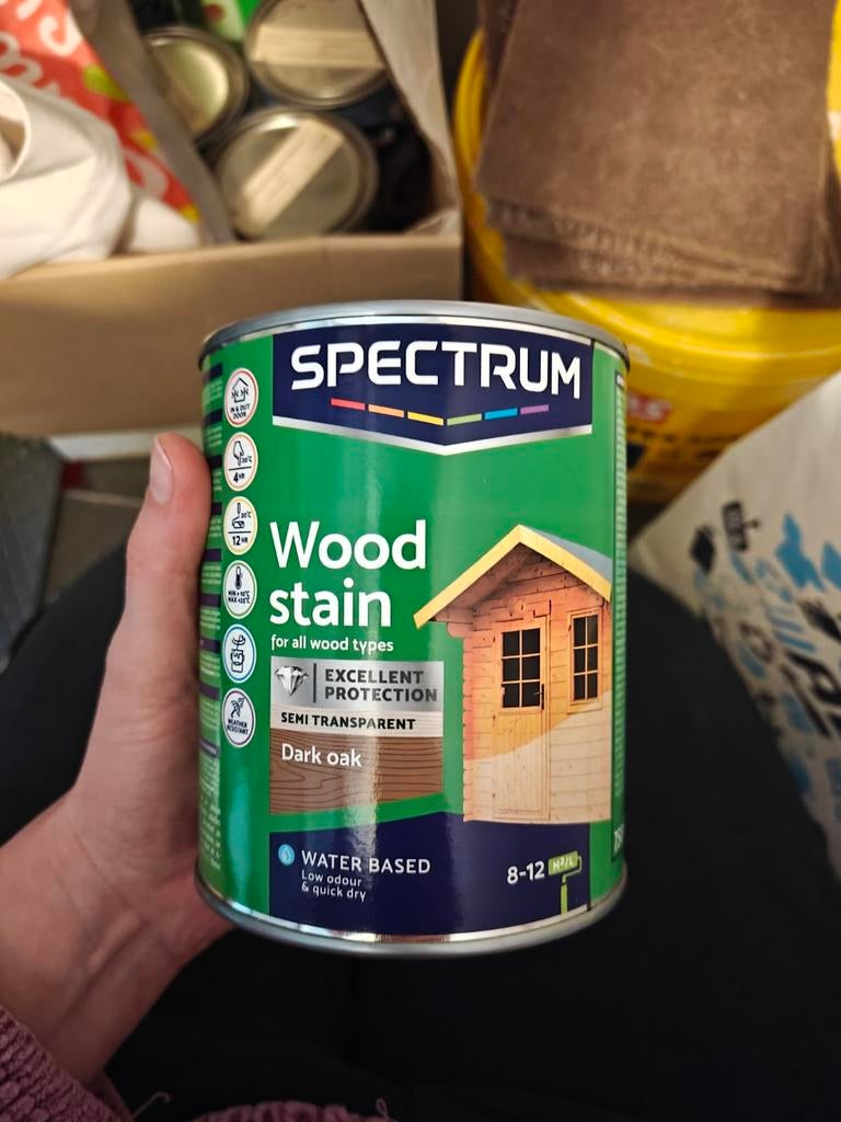 Spectrum houtverf dark oak, Doe-het-zelf en Verbouw, Verf, Beits en Lak, Ophalen, Wit