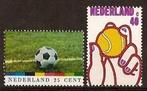 Nederland NVPH nr 1050/1 postfris Voetbal, Tennis 1974, Postzegels en Munten, Postzegels | Nederland, Ophalen of Verzenden, Na 1940