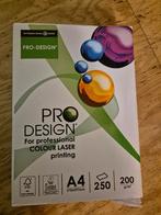 A4 Pak papier Colour laser printer A4 250 st 200 gram, Ophalen of Verzenden, Nieuw
