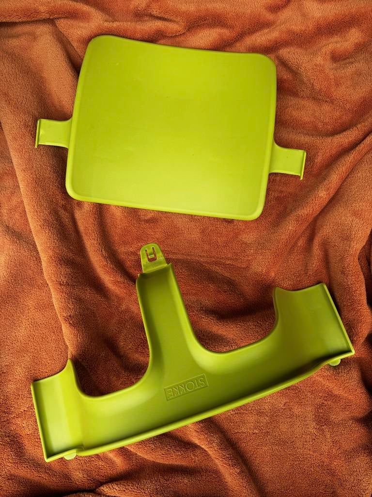 Stokke Tripp Trapp babyset groen, Ophalen of Verzenden, Zo goed als nieuw, Meegroeistoel