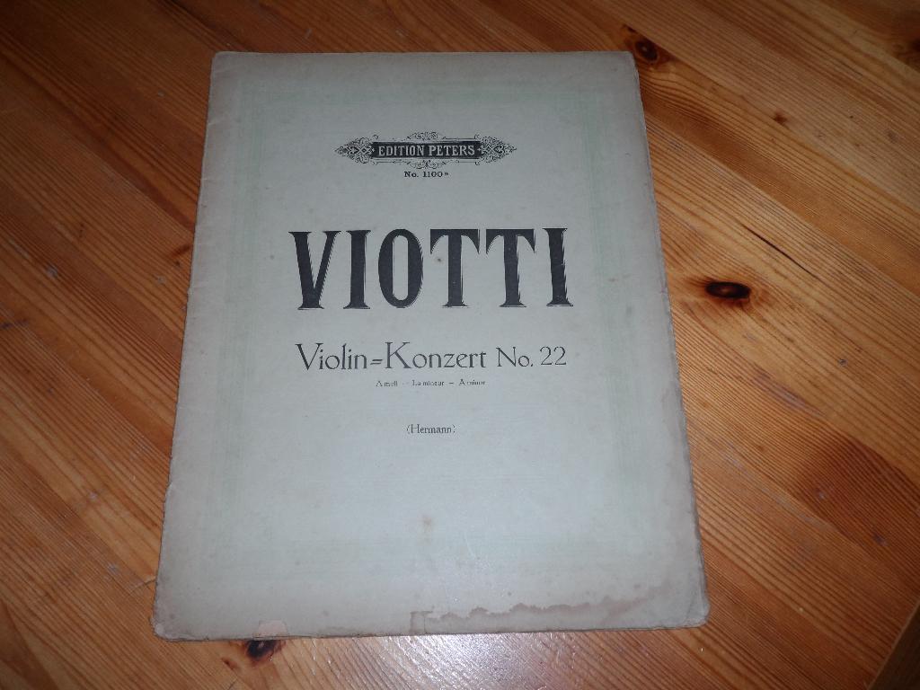 Viotti - violin konzerten, Muziek en Instrumenten, Bladmuziek, Gebruikt, Klassiek, Ophalen of Verzenden, Viool of Altviool