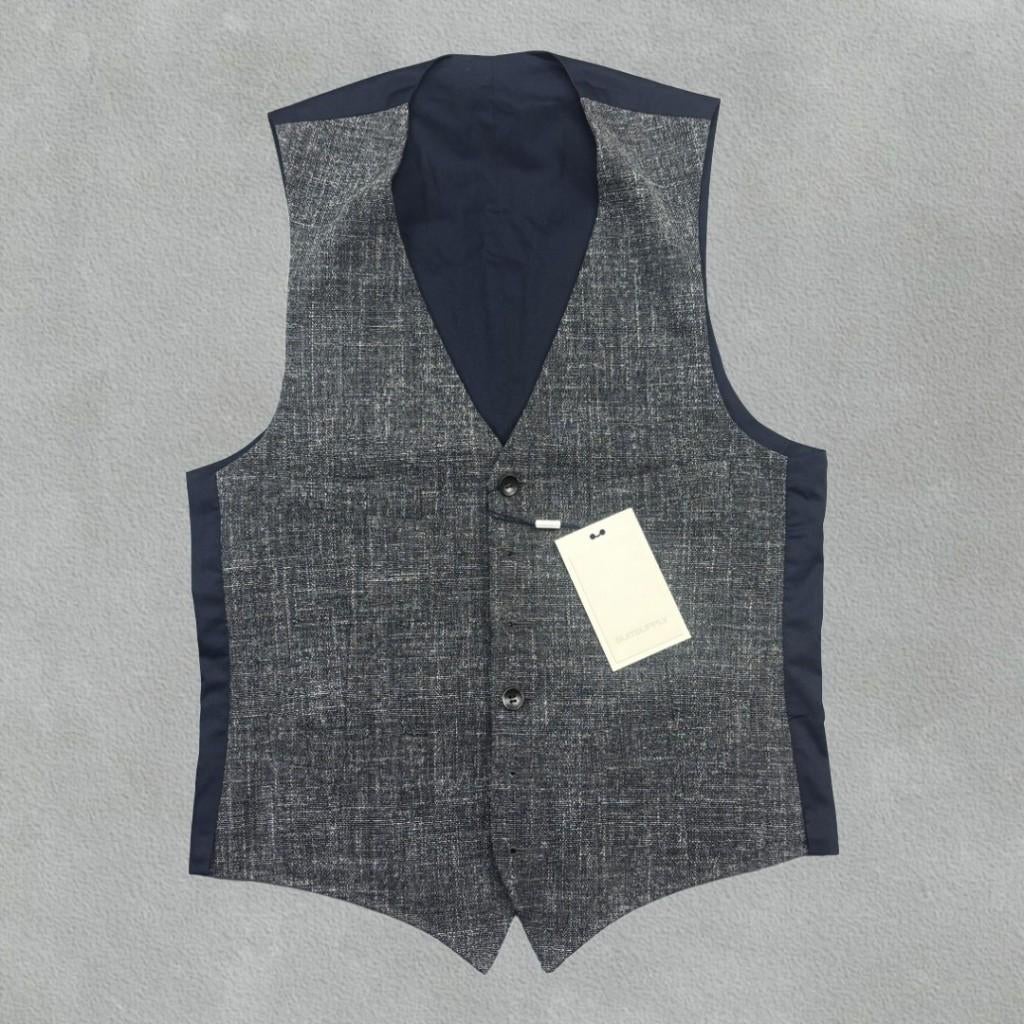 (694) Grijze Suitsupply Vest (Gilet) - L - Nieuw met labels, Kleding | Heren, Kostuums en Colberts, Maat 52/54 (L), Nieuw, Ophalen of Verzenden
