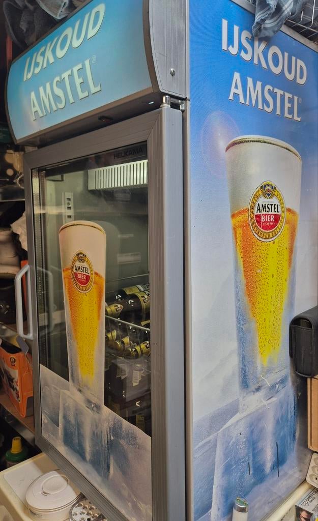 Amstel bier koelkast, Witgoed en Apparatuur, Koelkasten en IJskasten, 200 liter of meer, Ophalen, Zonder vriesvak, 160 cm of meer
