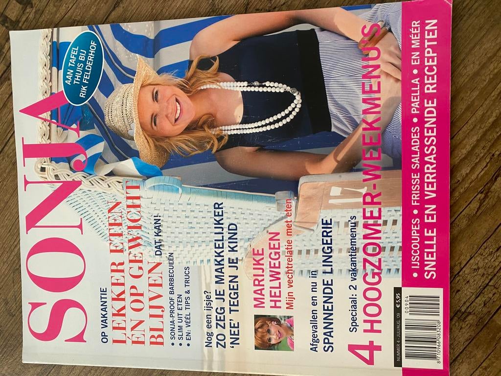 Alle 8 magazines van Sonja Bakker (complete serie), Ophalen of Verzenden, Zo goed als nieuw, Damesbladen