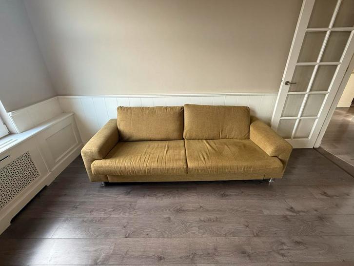 2 banken en een bureau gratis af te halen, Huis en Inrichting, Banken | Bankstellen, Gebruikt, Rechte bank, Tweepersoons, 150 tot 200 cm