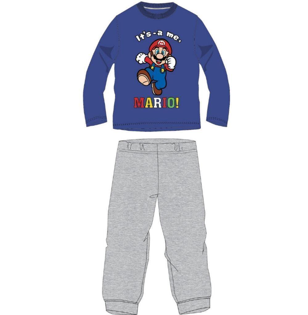 Super Mario Pyjama - B/G - Maat 98 - 104 - 110 - Katoen, Super Mario, Nacht- of Onderkleding, Nieuw, Ophalen of Verzenden