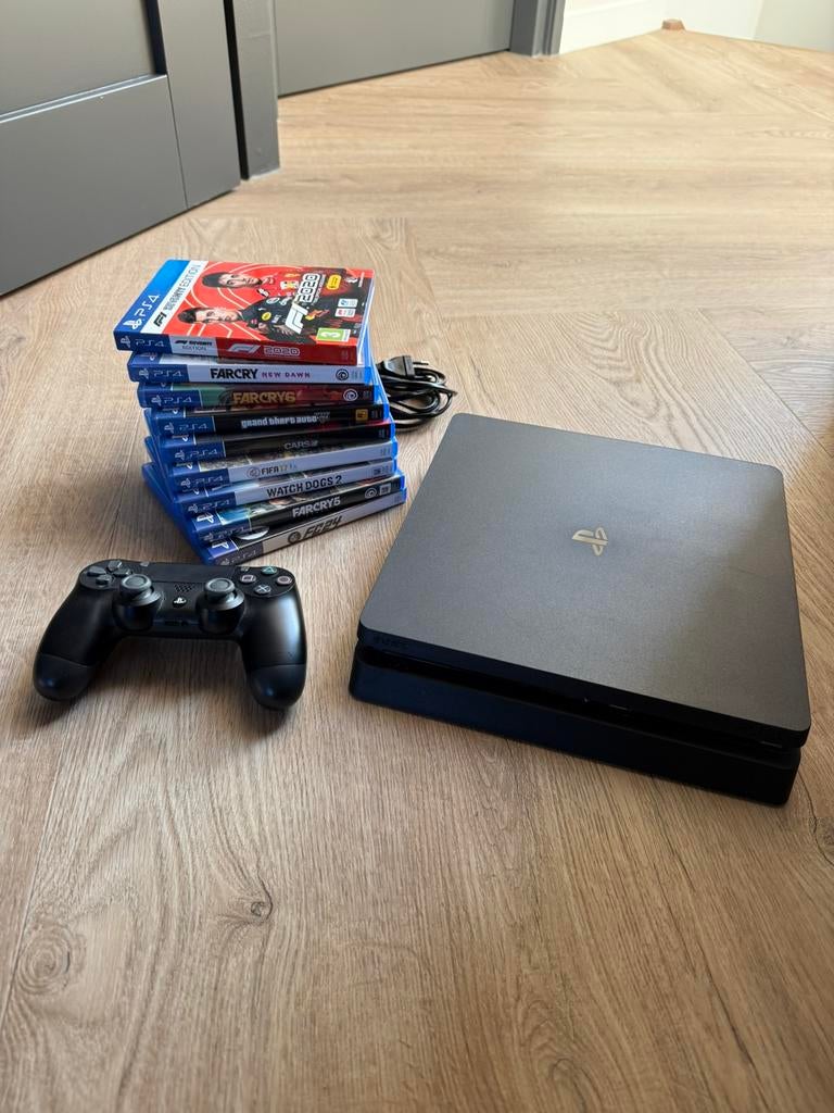 PS4 slim 500GB, Spelcomputers en Games, Spelcomputers | Sony PlayStation 4, Ophalen of Verzenden, Zo goed als nieuw, Met 1 controller