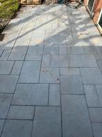 Lichtgrijze tuintegels (18m²) - Zelf verwijderen, Ophalen, Gebruikt, 10 m² of meer, Beton