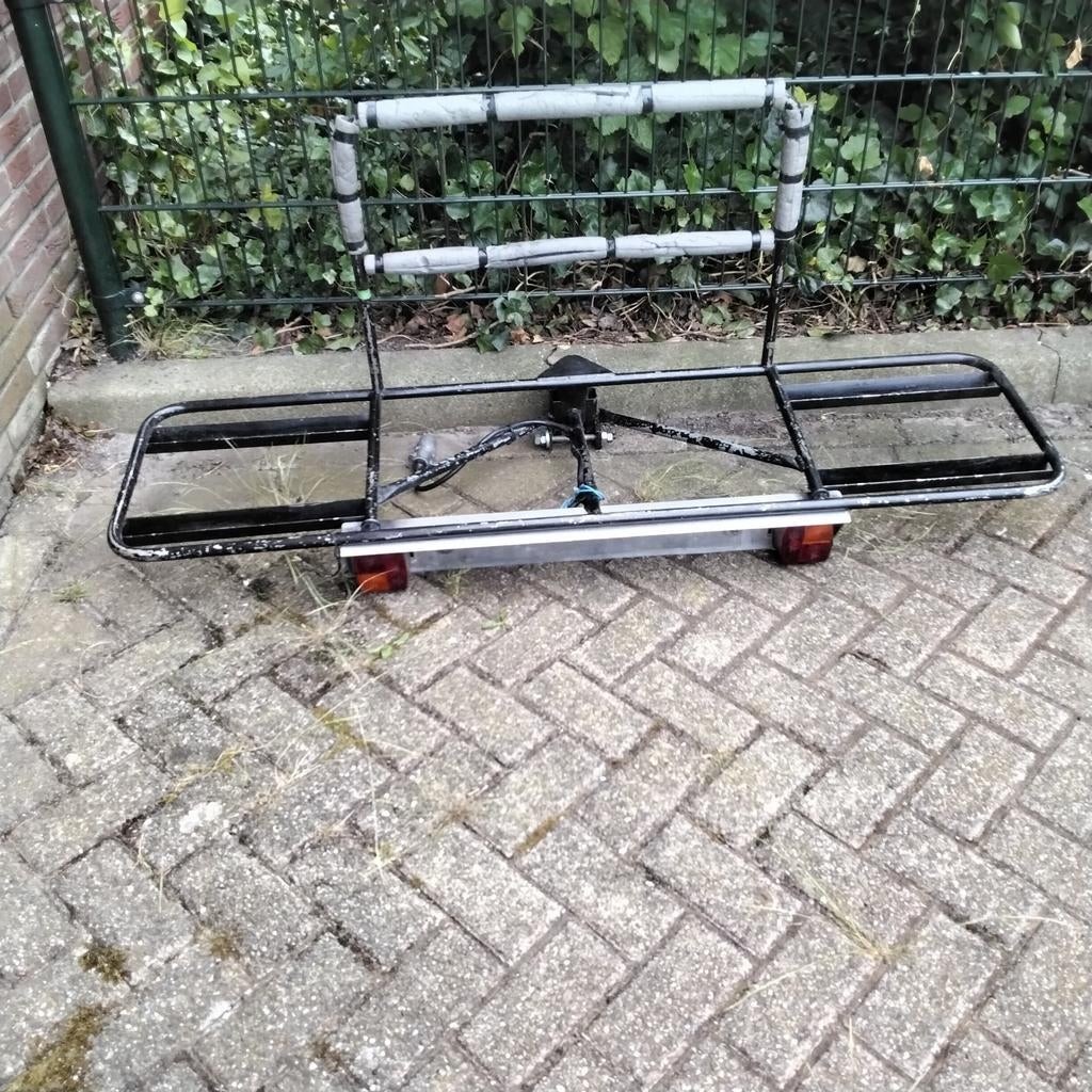 Brommers drager, Ophalen of Verzenden, Zo goed als nieuw, Trekhaakdrager, Brede banden