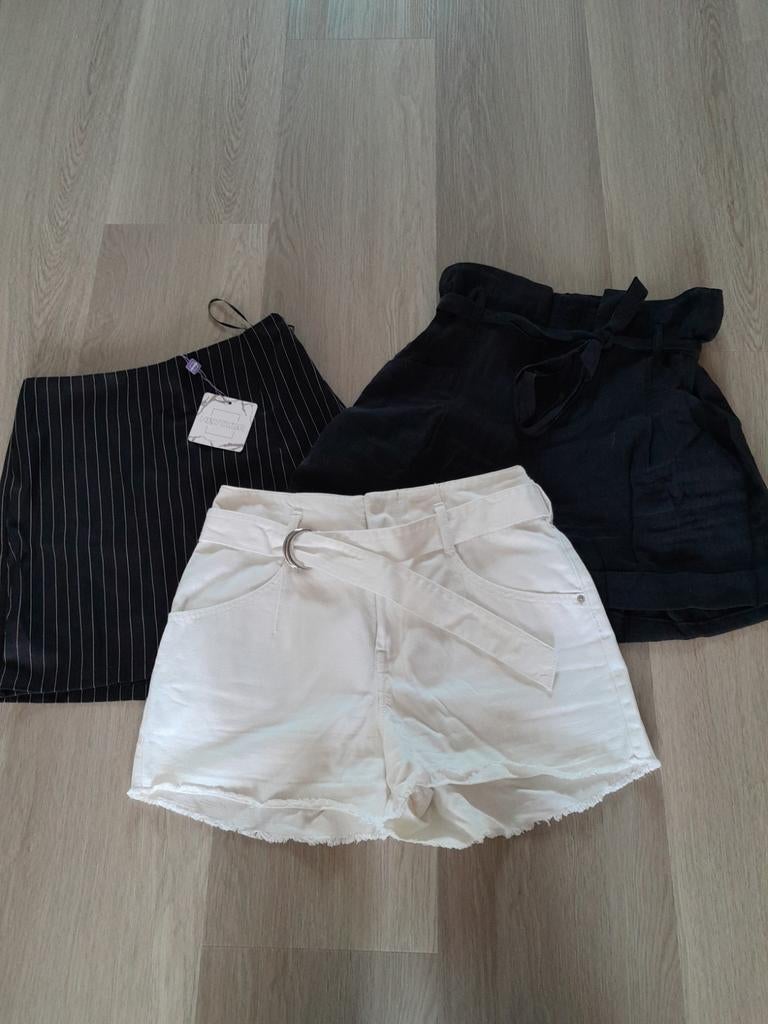 3x Korte Broek M – Costes & Eight Paris, Maat 38/40 (M), Kort, Blauw, Ophalen of Verzenden