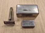 Vintage Gillette scheermes met etui, Ophalen of Verzenden