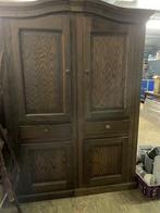 oude eiken kast, Ophalen, Gebruikt, Eikenhout, 150 tot 200 cm