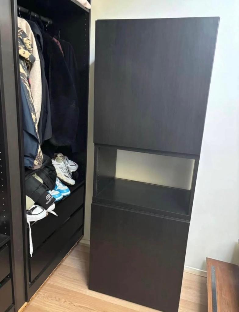 IKEA - Besta kast, Huis en Inrichting, Kasten | Dressoirs, Ophalen, Met deur(en), 50 tot 100 cm, Zo goed als nieuw