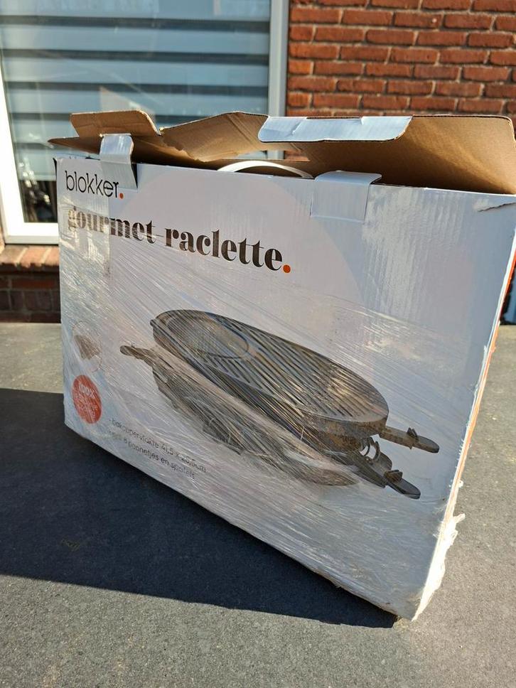 Blokker Gourmet Raclette - Nieuw in doos, 1x gebruikt, Witgoed en Apparatuur, Gourmetstellen, Zo goed als nieuw, Ophalen of Verzenden