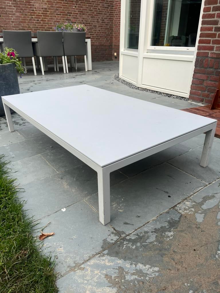 Salon tafel / tuin tafel / lounge tafel, Tuin en Terras, Tuintafels, Ophalen, Gebruikt, Rechthoekig