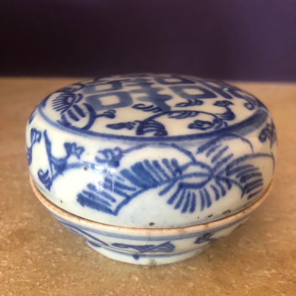 Antiek Chinees zalfdoosje, “Double happines”, Antiek en Kunst, Ophalen of Verzenden