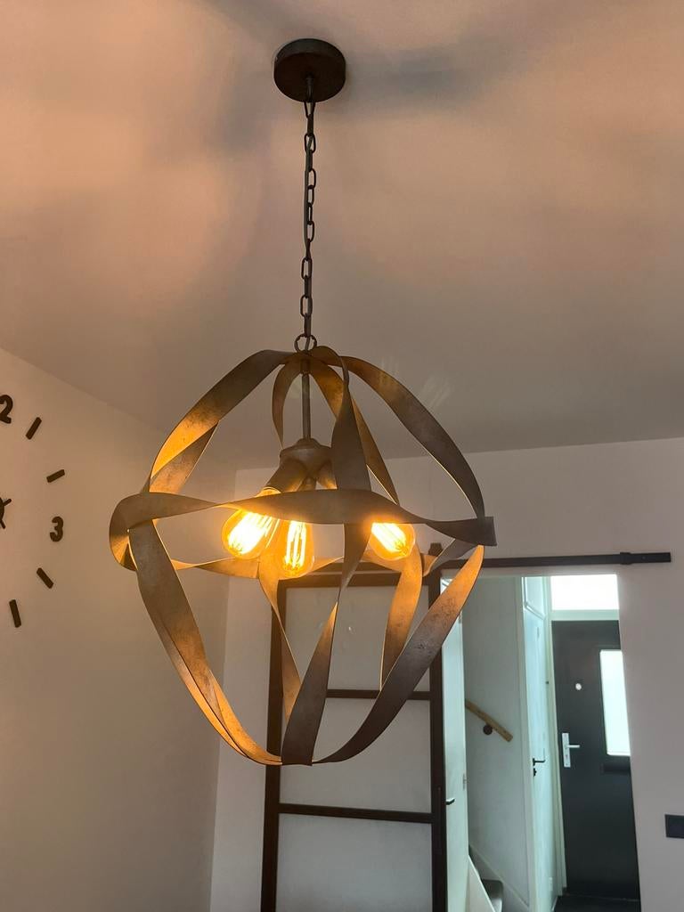 Eettafel lamp, Huis en Inrichting, Ophalen, Zo goed als nieuw, Metaal, 50 tot 75 cm