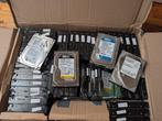 Doos met diverse harde schijven. Zie omschrijving., Computers en Software, Harde schijven, Ophalen, Intern, Desktop, HDD