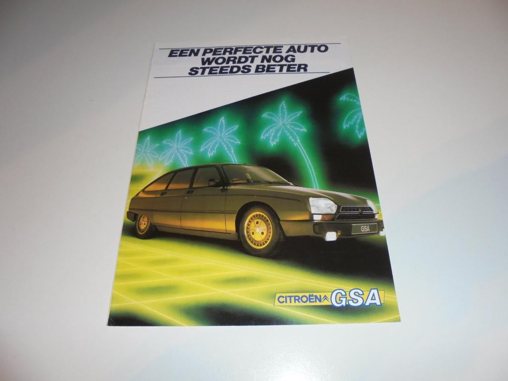 brochure Citroen GSA modellen 1984, Ophalen of Verzenden, Nieuw, Citroën