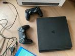 Sony PS4 Slim 1TB – Zo goed als nieuw, met controller, Ophalen, Met games, Met 2 controllers, Zo goed als nieuw
