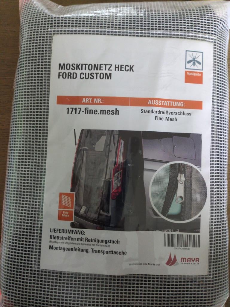 Horrengaas achterklep Ford Nugget Custom vanaf 2015, Ophalen of Verzenden, Zo goed als nieuw