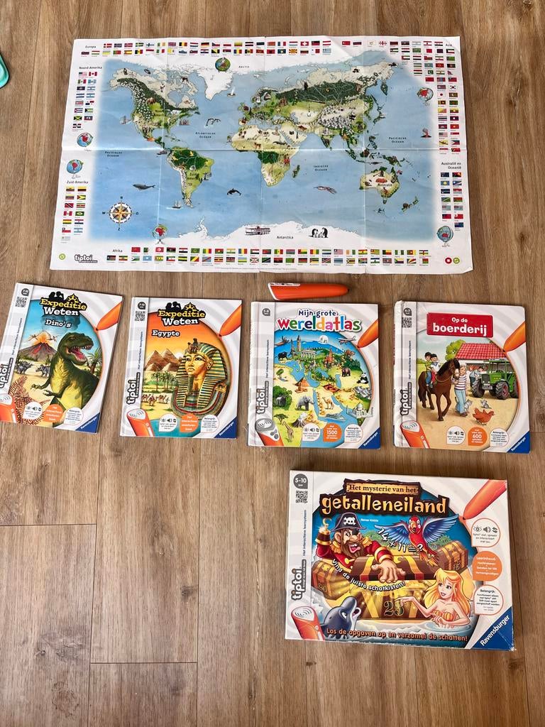 Tiptoi met pen, Wereldkaart en Boeken, Kinderen en Baby's, Ophalen of Verzenden, Gebruikt, Ontdekken, Met geluid