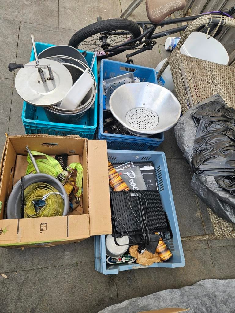 Horeca spullen, Ophalen