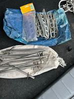 Haringen en spanbanden voor tent, Ophalen of Verzenden, Gebruikt