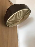Bruine ronde vintage hang lamp retro deens dutch design, Huis en Inrichting, Lampen | Hanglampen, Kunststof, Ophalen of Verzenden