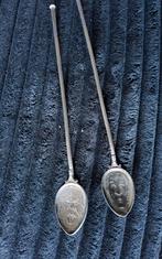 Prachtige aparte.  Zilveren  bestek met gezichten, Ophalen of Verzenden