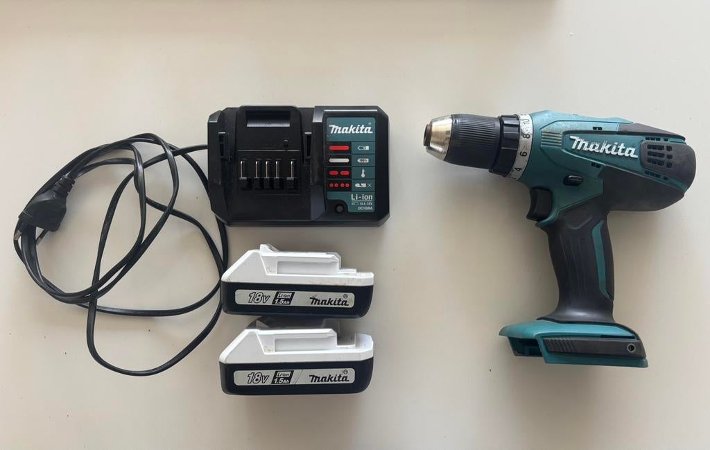 Makita boormachine / schroefmachine (DF457D), Doe-het-zelf en Verbouw, Gereedschap | Boormachines, Ophalen, Gebruikt, Boor- en Schroefmachine