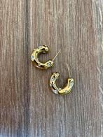 Oorbellen goudkleurig met diamantjes my jewellery, Ophalen of Verzenden, Zo goed als nieuw, Goud, Overige materialen