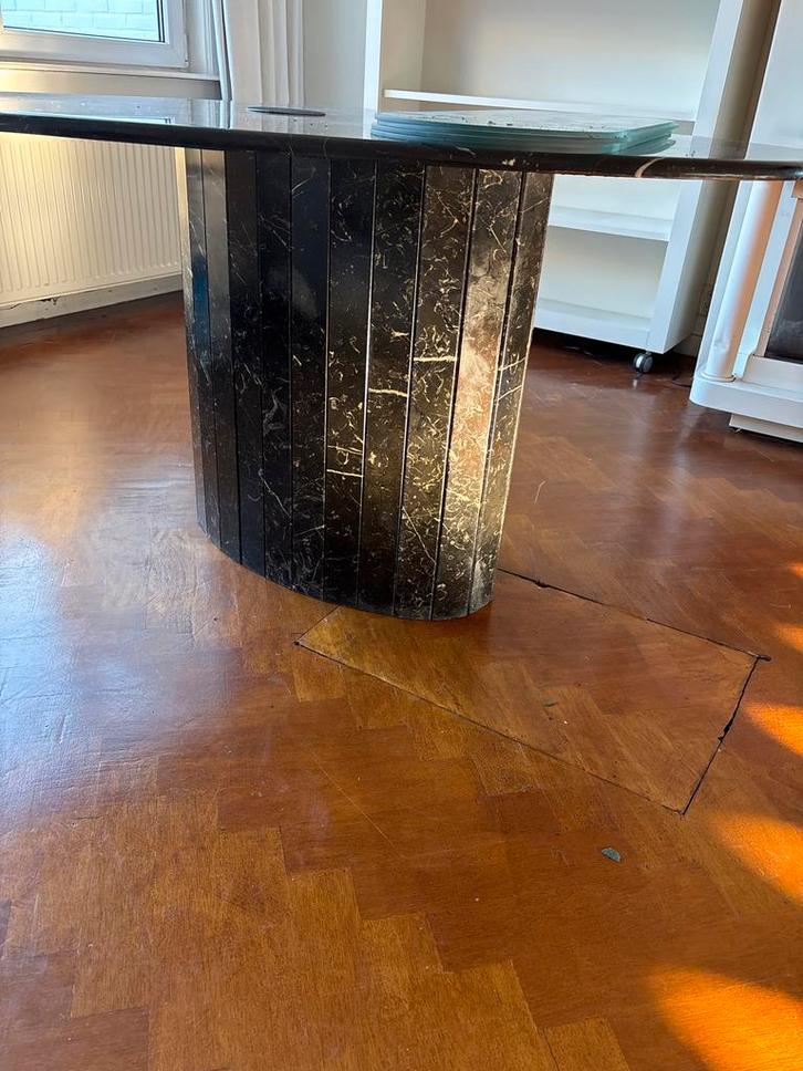 Gratis marmeren tafelpoot, Huis en Inrichting, Tafelonderdelen, Gebruikt, Tafelpoot, 50 tot 100 cm, Rond, Overige materialen, Ophalen