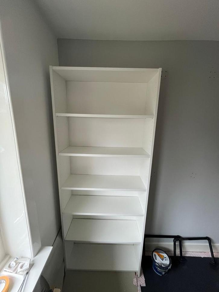 IKEA BILLY boekenkast wit, Huis en Inrichting, Kasten | Boekenkasten, Gebruikt, 50 tot 100 cm, 200 cm of meer, 25 tot 50 cm, Ophalen