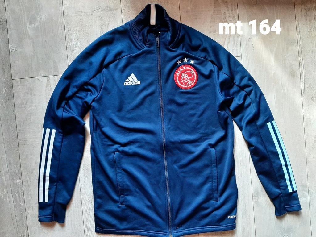 3 adidas trainingvesten AJAX mt 164, Adidas, Trui of Vest, Ophalen of Verzenden, Zo goed als nieuw