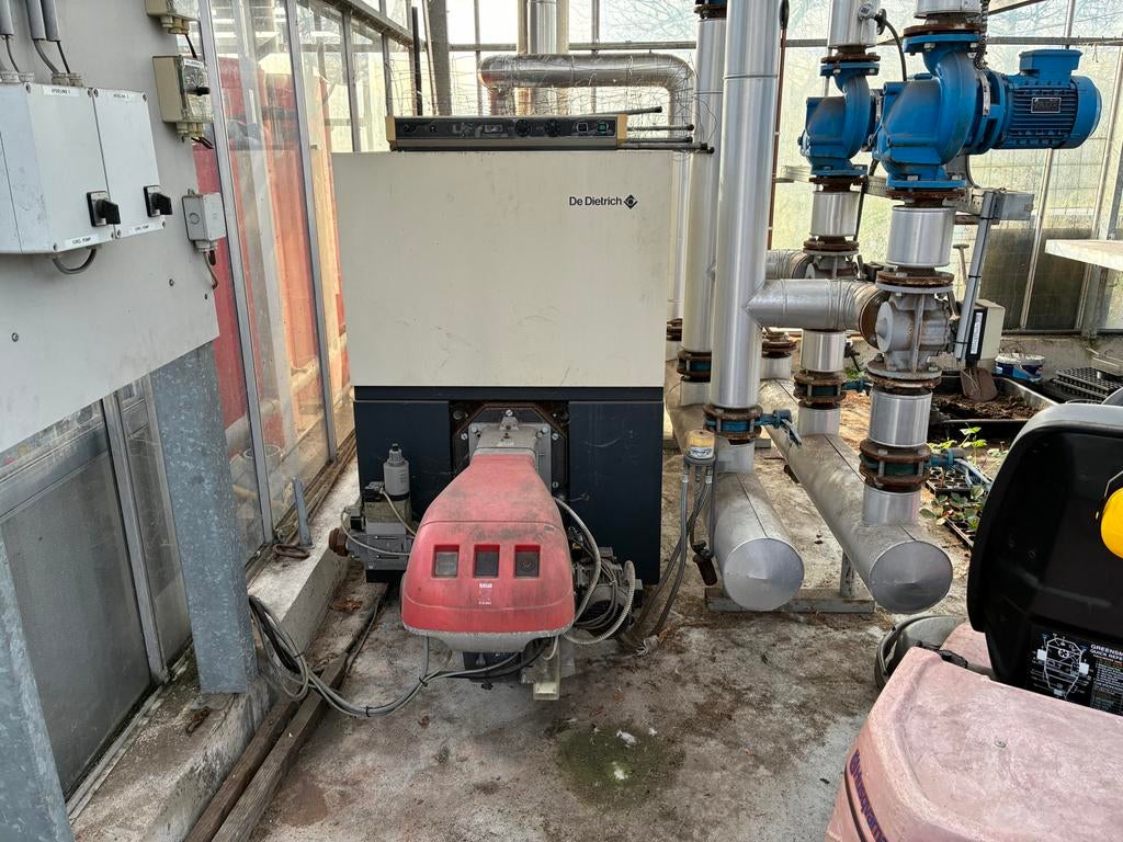Professionele Gasketel De Dietrich GT 413 voor Tuinbouw, Ophalen, Gebruikt, Cv-ketel of Combi-ketel, 150 cm of meer