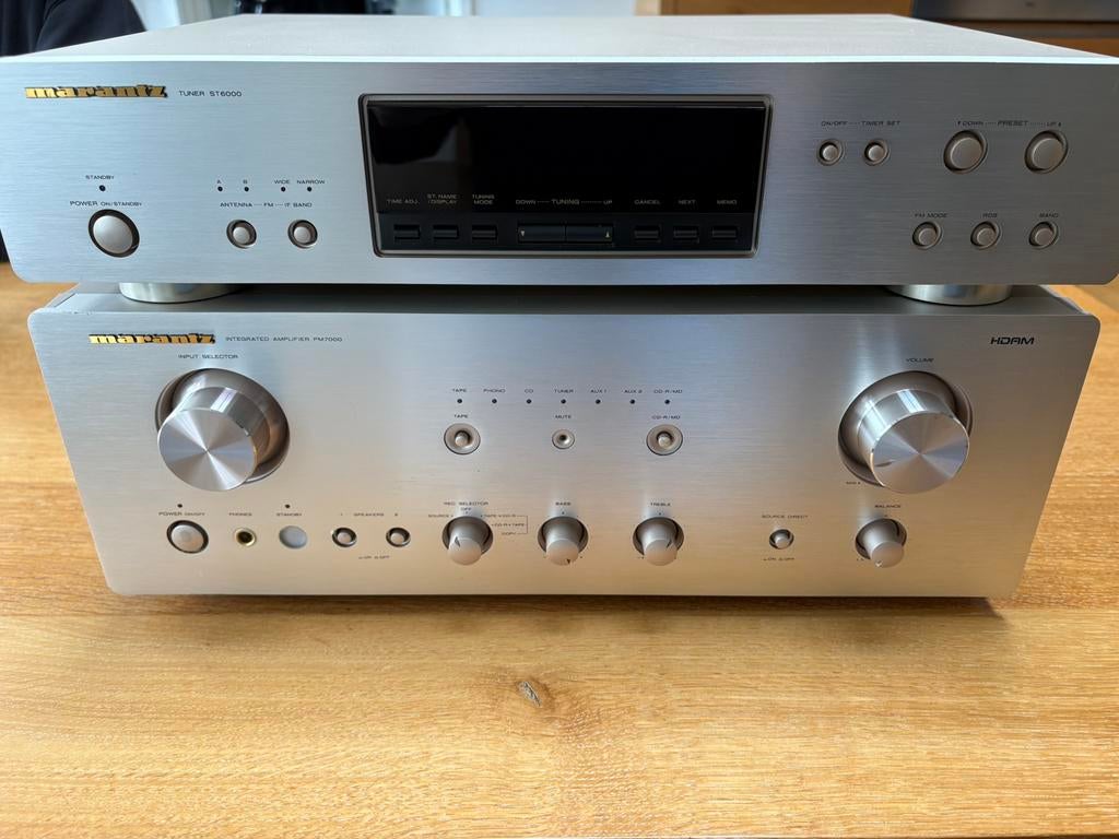 Marantz PM7000 + Marantz ST6000, Audio, Tv en Foto, Versterkers en Receivers, Ophalen, Zo goed als nieuw, Marantz