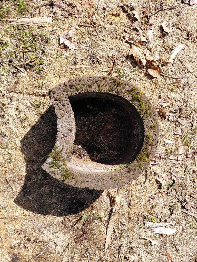 Stenen bloembakken rood, Tuin en Terras, Bloembakken en Plantenbakken, Ophalen, Steen, Gebruikt, Minder dan 30 cm