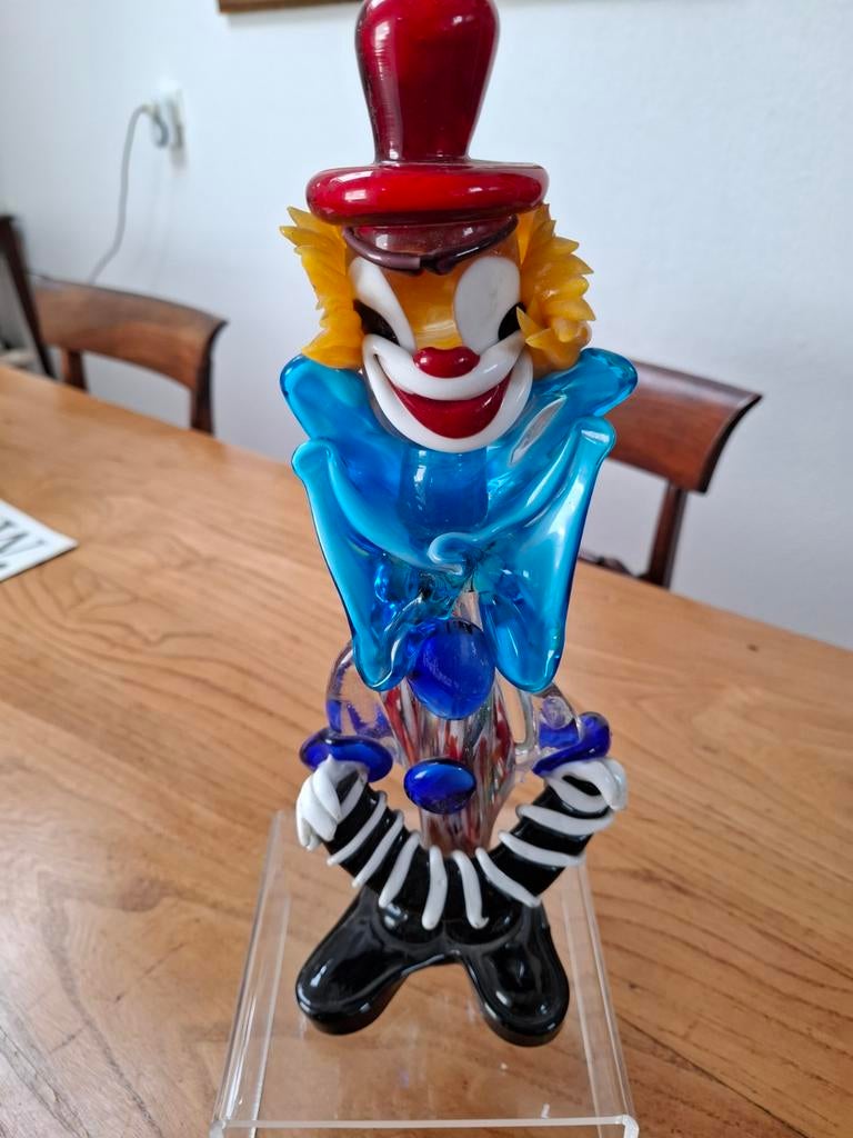 Murano grote (33cm) Clown 60e jaren., Ophalen of Verzenden